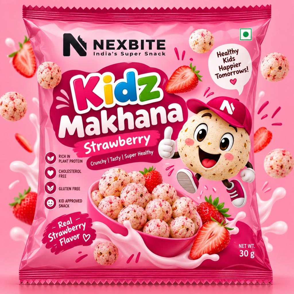 Kidz Makhana – Strawberry | 30 g