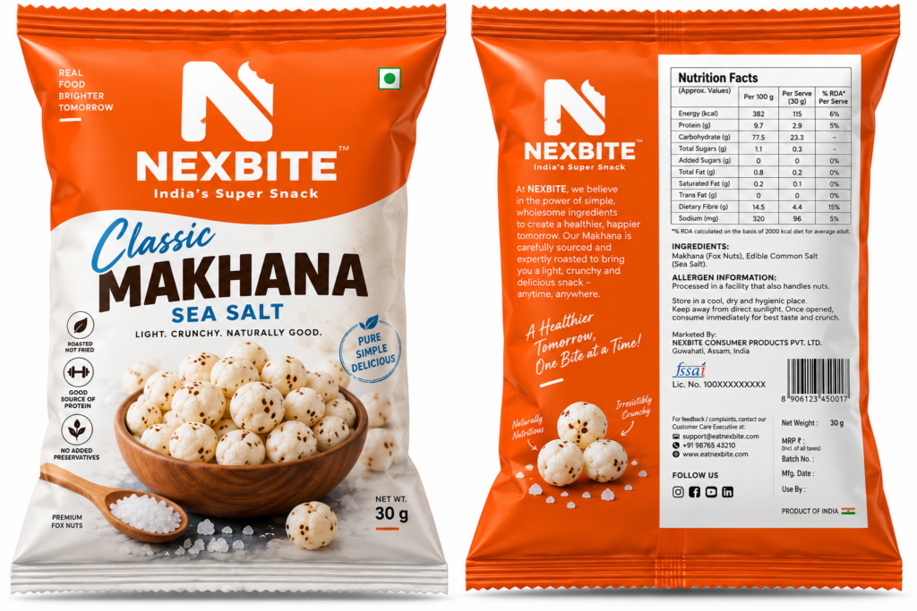 Classic Makhana – Sea Salt | 30 g